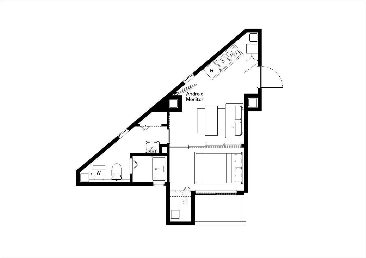 Apartmán Mat Hikifune Prefektura Tokio Japonsko